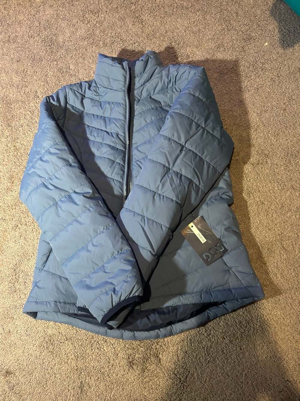DSG Women's Cold Weather Puffer Jacket XS XSmall Blue NWT